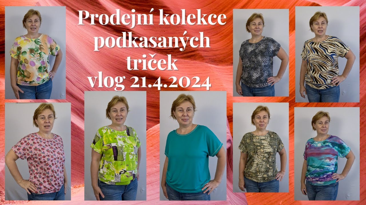 Kolekce podkasaných triček na prodej-vlog neděle 21.4.2024