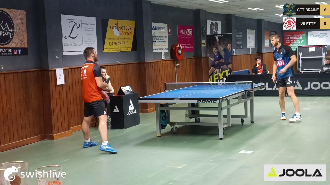 Interclubs semaine 1(match déplacé)
CTT BRAINE VS VILETTE