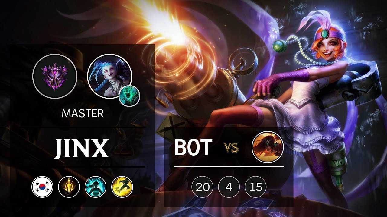 Jinx ADC vs Sivir - KR Master Patch 9.6