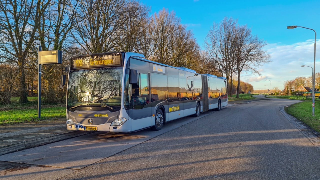 (Sound) Mercedes Benz Citaro C2 G - ZF Ecolife Kickdown - Qbuzz 7507