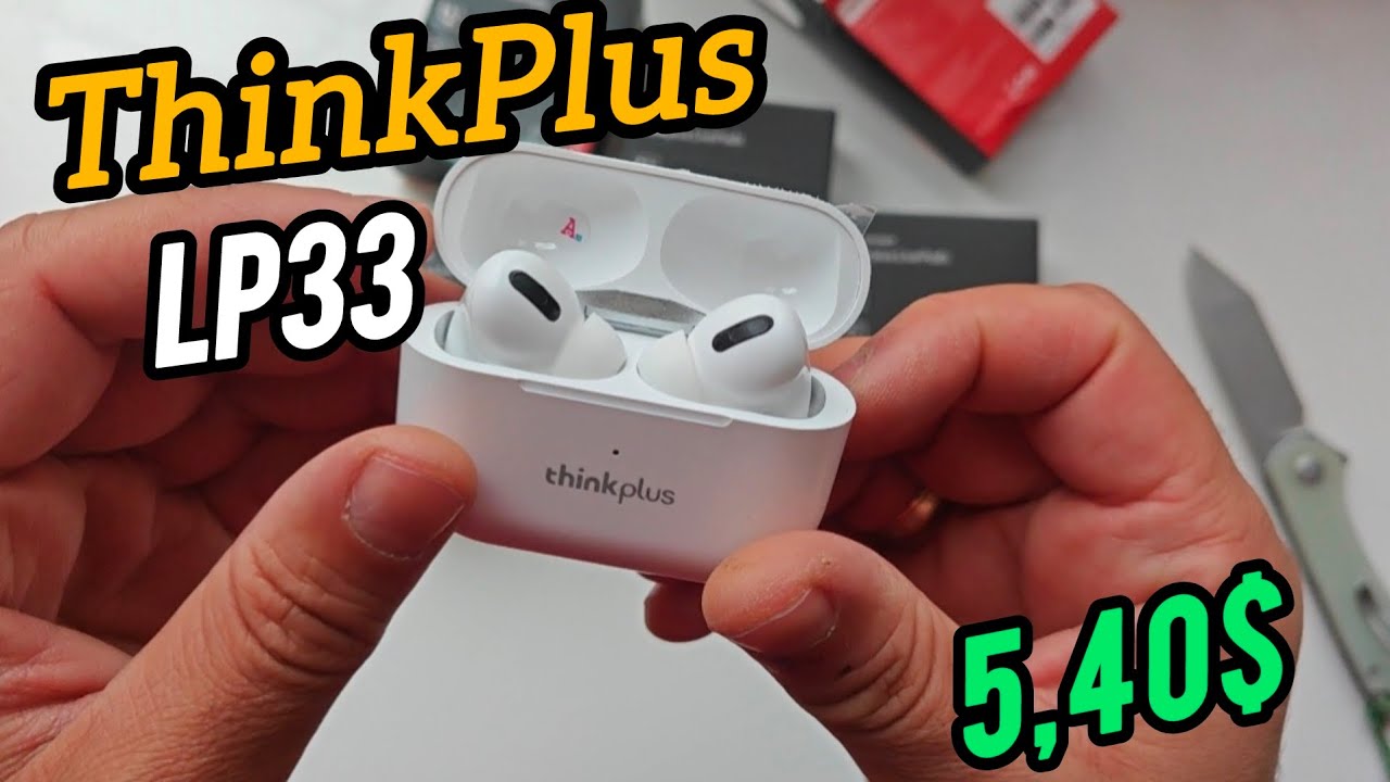 Thinkplus LP33 БЕСПРОВОДНЫЕ НАУШНИКИ с АКТИВНЫМ ШУМОПОДАВЛЕНИЕМ. ТОП за свои деньги!