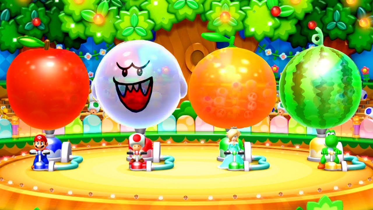 Mario Party 10 Minigames - Mario Vs Toad Vs Rosalina Vs Yoshi (Master Difficulty)