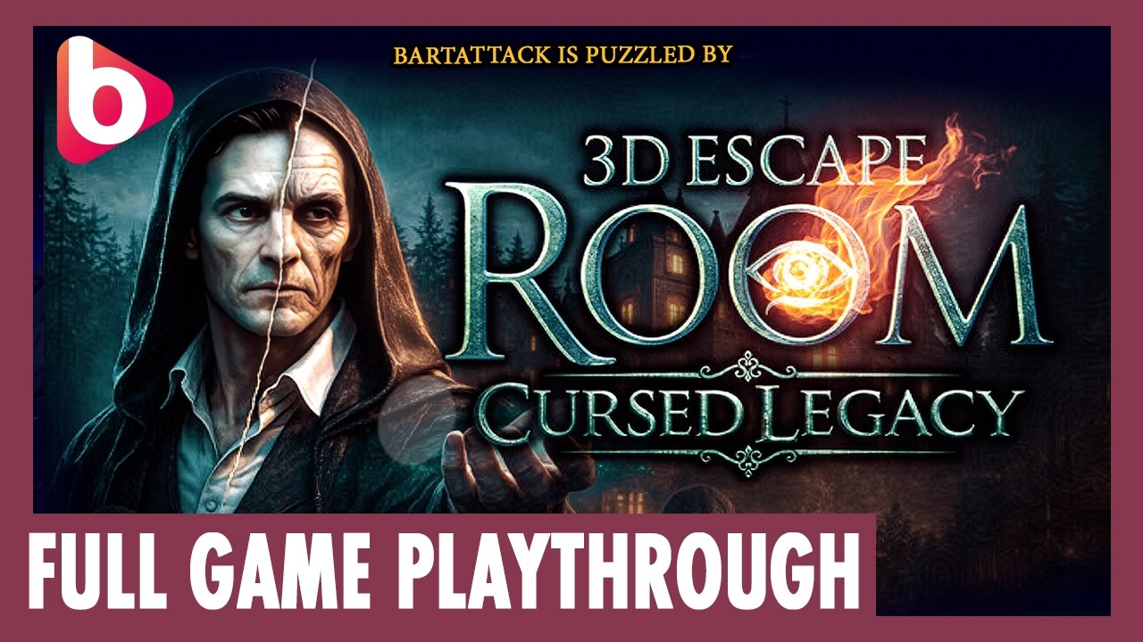 3D ESCAPE ROOM: CURSED LEGACY | Full Game playthrough | So many puzzles...