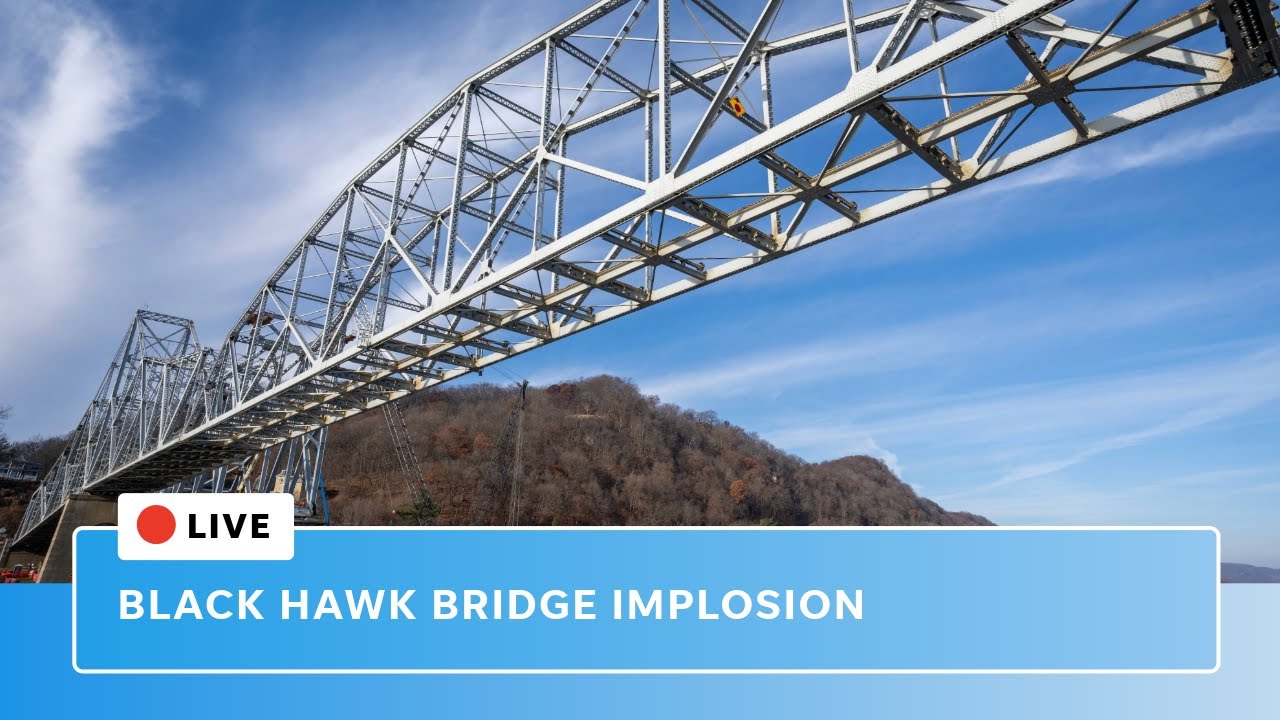Live Lansing, Iowa bridge demolition: Historic bridge over Mississippi River to be imploded