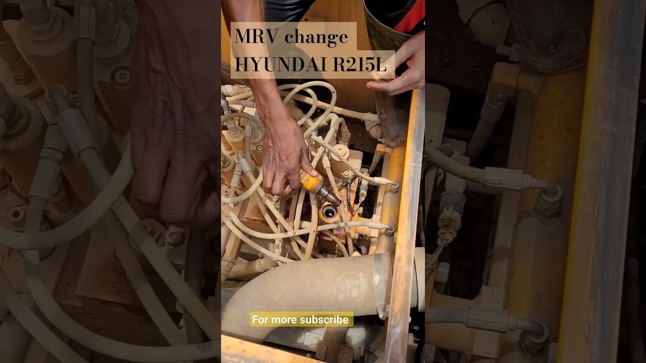 how to change MRV HYUNDAI R215L excavator