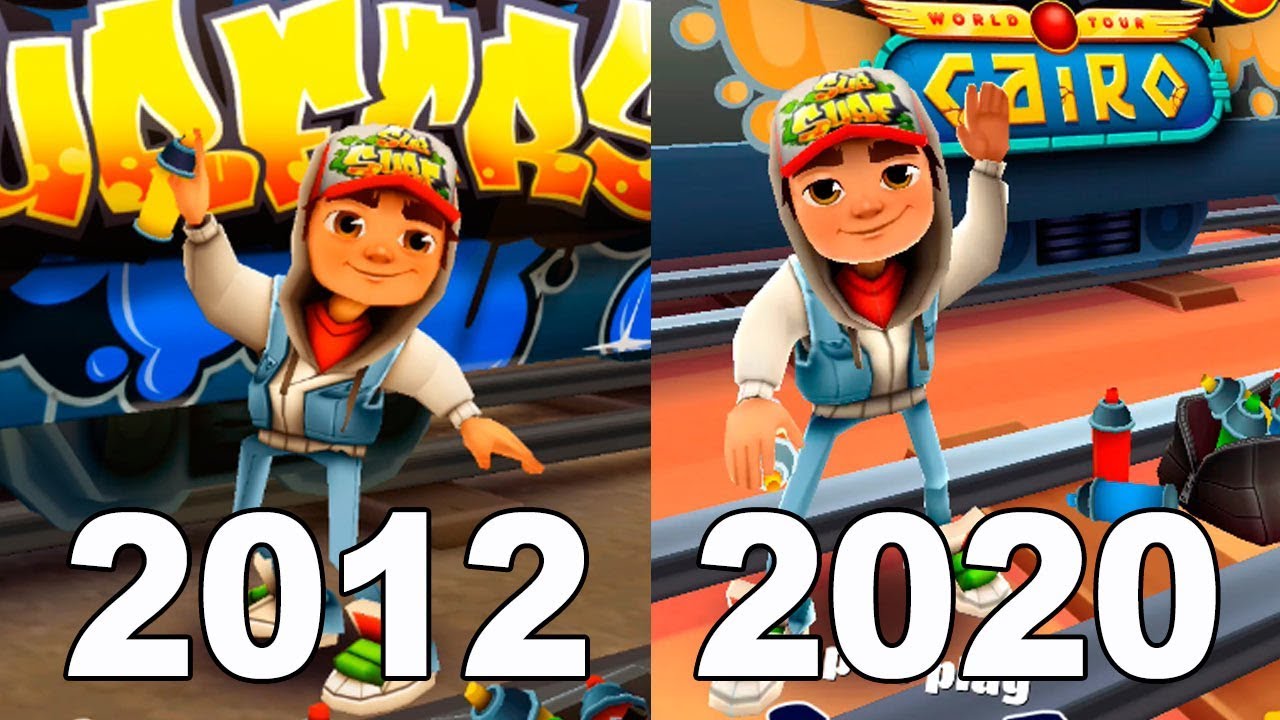 Evolution of Subway Surfers - Old Version vs New Version (2012 - 2020)