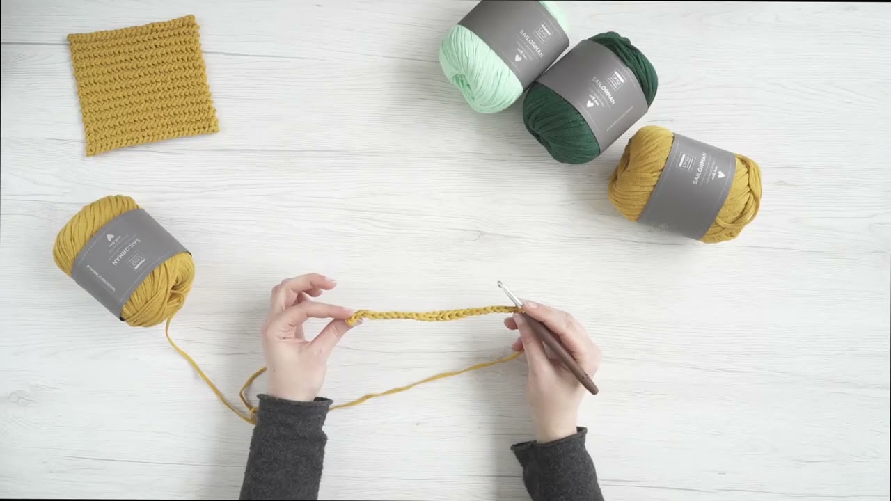 Как связать крючком узор ложная платочная вязка