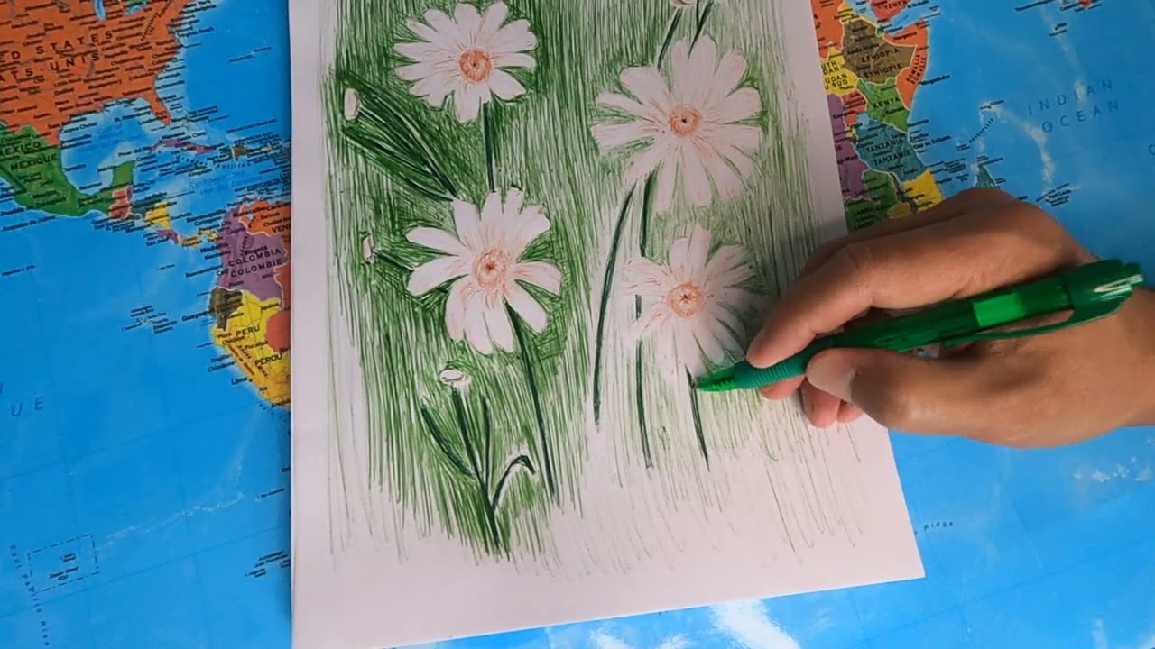Drawing Daisies ❄️🌼 | 5-Min Pen Art