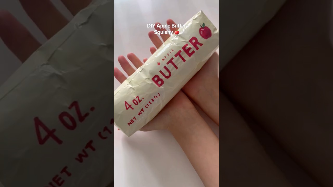 DIY Apple Butter Squishy!!🍎 #squishy #craft #craftideas #diy #diycrafts #crafting #diyideas