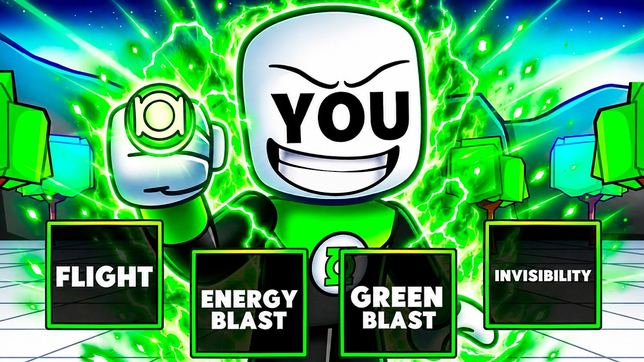 YOU Unlocked GREEN LANTERN Moveset in Strongest Battlegrounds..
