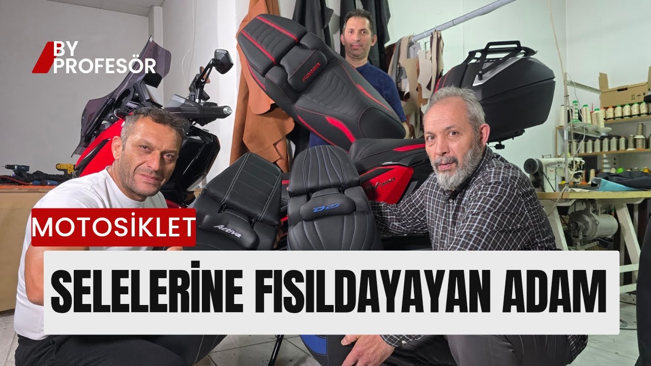 MOTOSİKLET SELELERİNE FISILDAYAN ADAM BY PROFESÖR