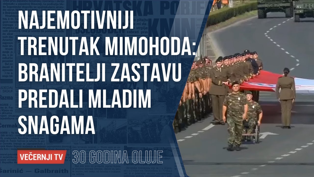 'Kadeti, preuzmite zastavu Republike Hrvatske': Pogledajte najemotivniji trenutak mimohoda