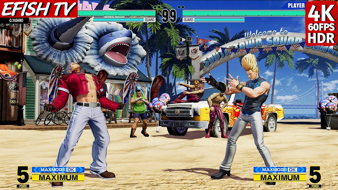 Orochi Yashiro vs Benimaru Nikaido (Hardest AI) - KOF XV