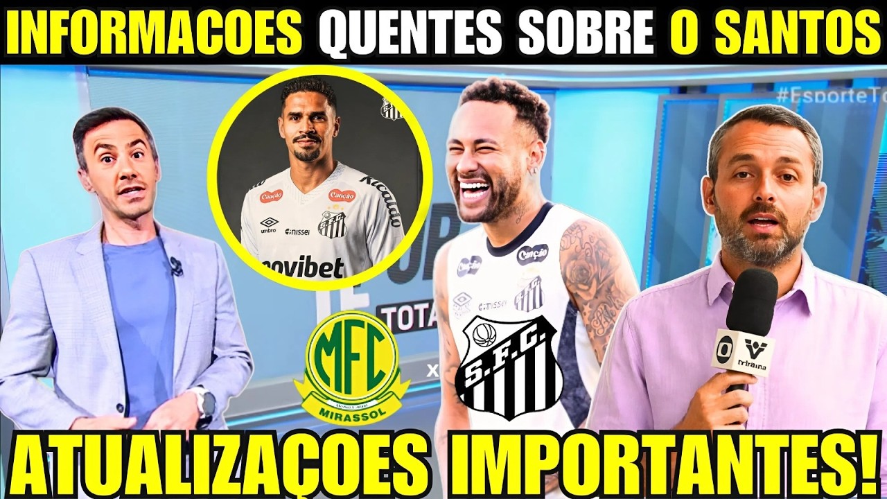URGENTE! ANCELOTTI VAI ASSISTIR NEYMAR EM MIRASSOL x SANTOS E SITUAÇAO DE VERISSIMO E MIGUELITO