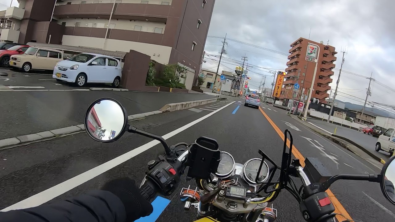 ゼファー400走行　琵琶湖大橋