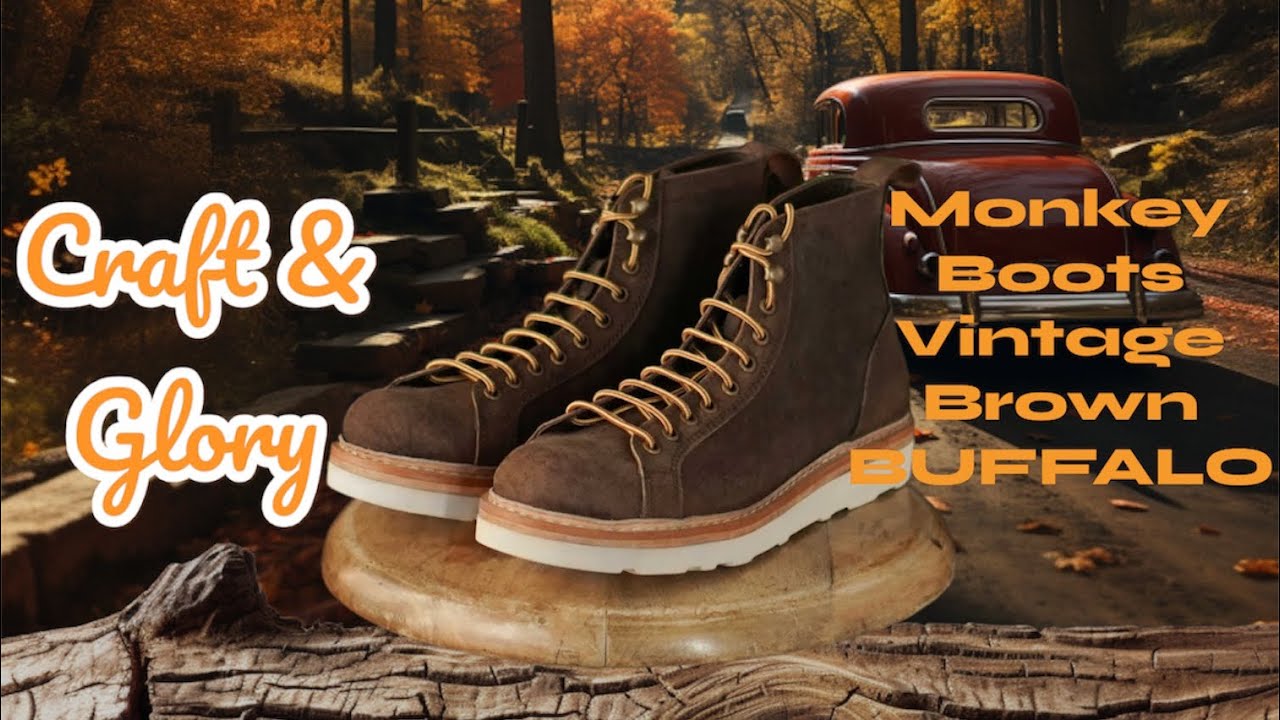 БОТИНКИ Craft & Glory MONKEY в цвете винтажный коричневый BUFFALO!!!! 🦬