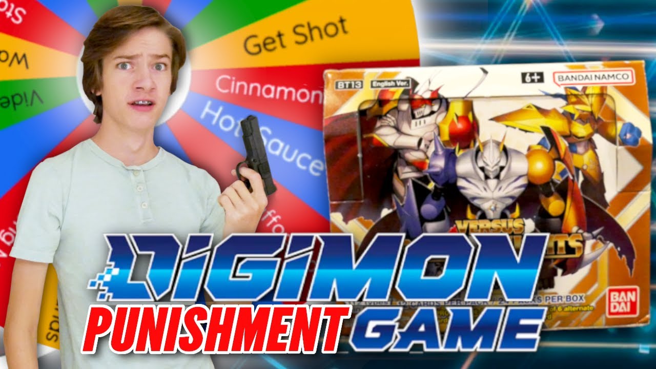 Opening Digimon Cards with PUNISHMENTS!