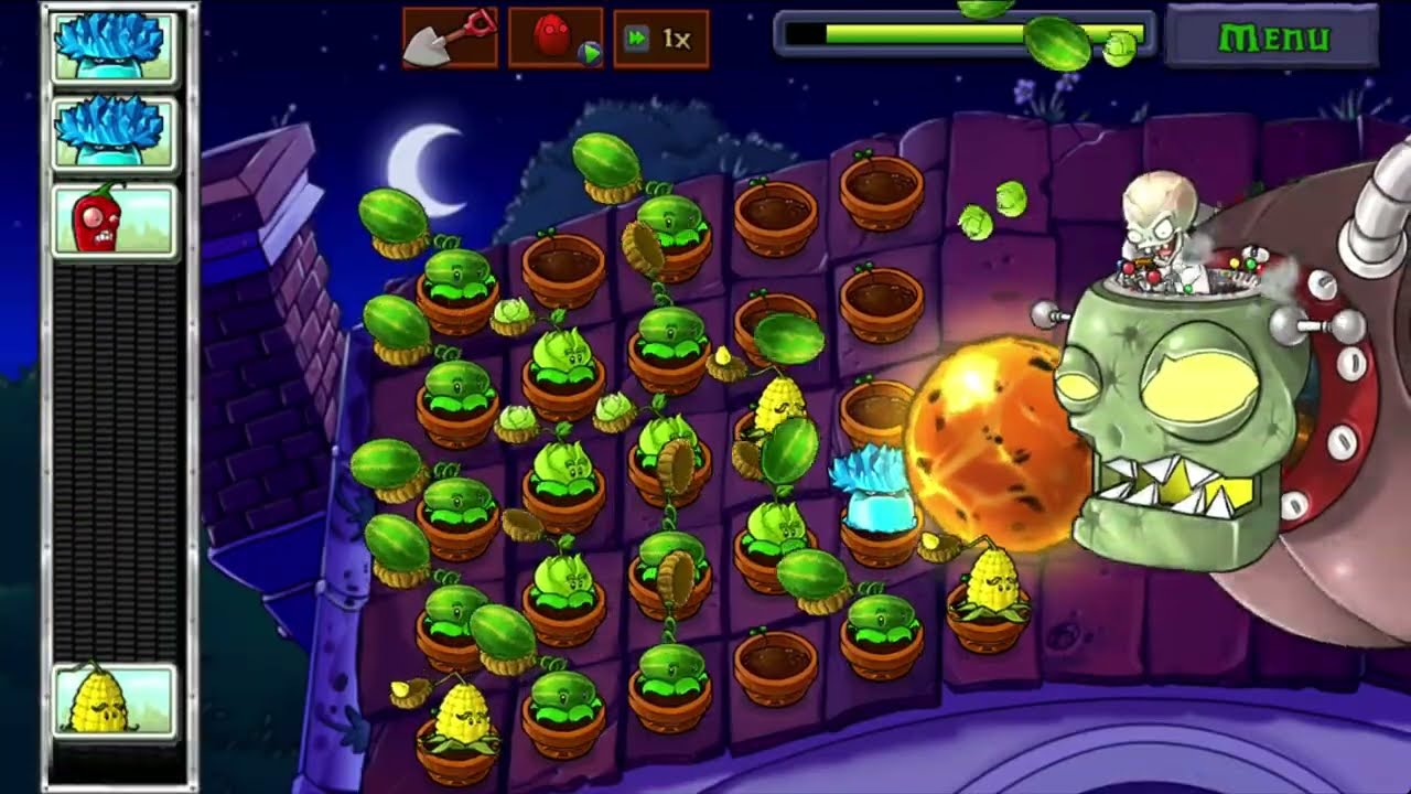 part50 PVZ💥ROOF Level 10 💥😱😰😰