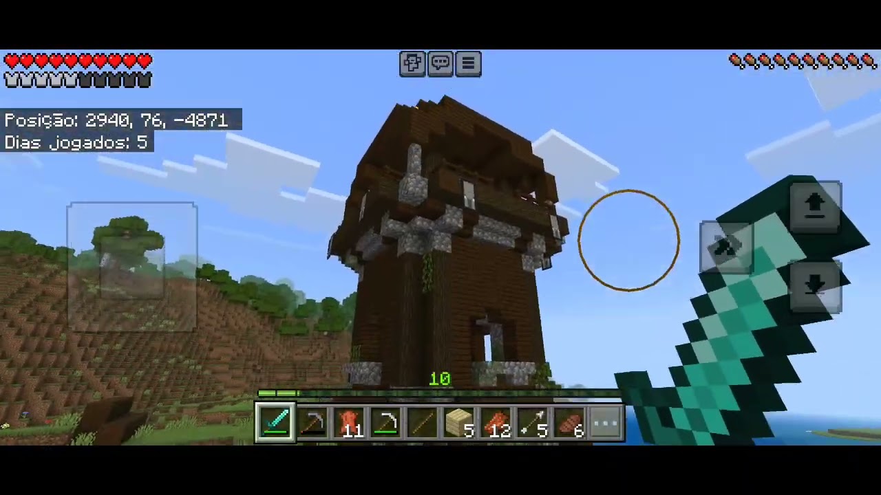 Jogando Minecraft finalmente cheguei numa vila. 2#