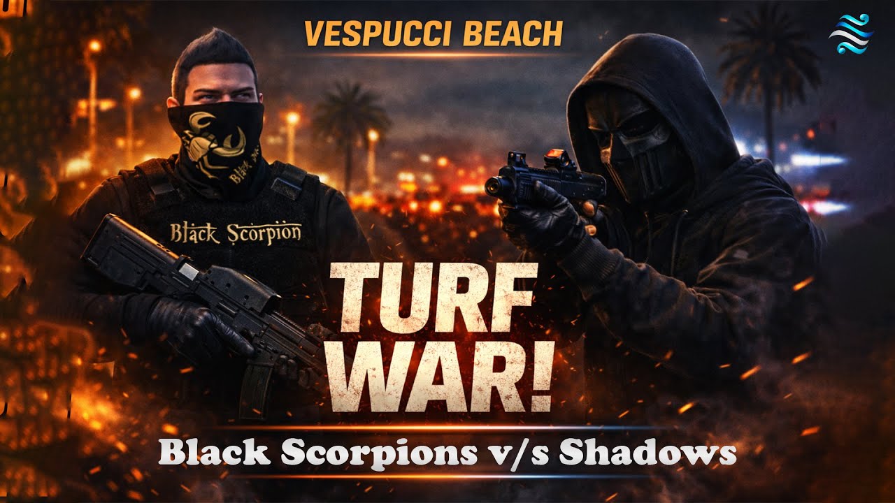 Turf War Tonight? Vespucci Beach Black Scorpions vs Shadows | SAMATVA RP LIVE | #BlackScorpions #srp