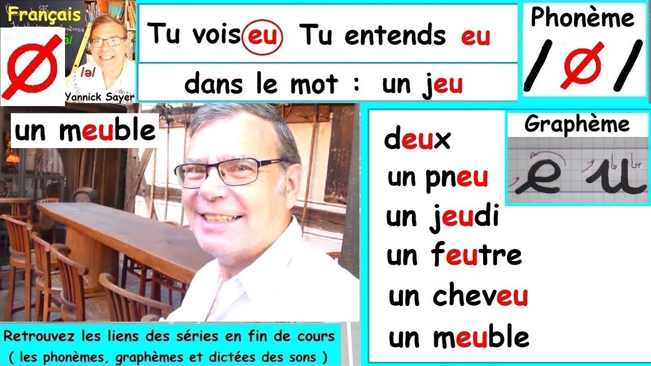 Son du phonème /ø/ et écriture du graphème (eu) : Français cp ce1 # 12