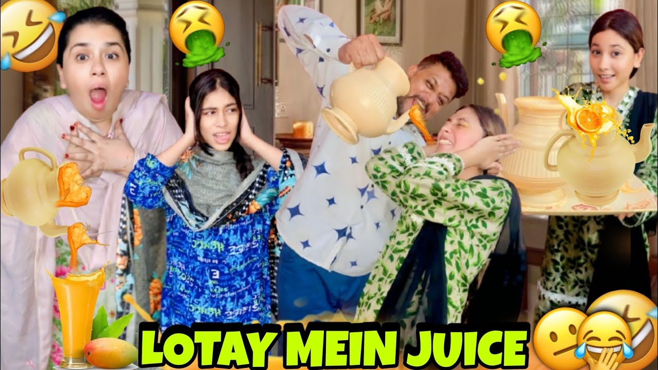 LOTAY MAIN JUICE🥤🤢😂 | Juice Prank On Family😍 | BLOOD VOMITING 🥵🤮// PAPA NE KI DHULAYEEE🤬😲
