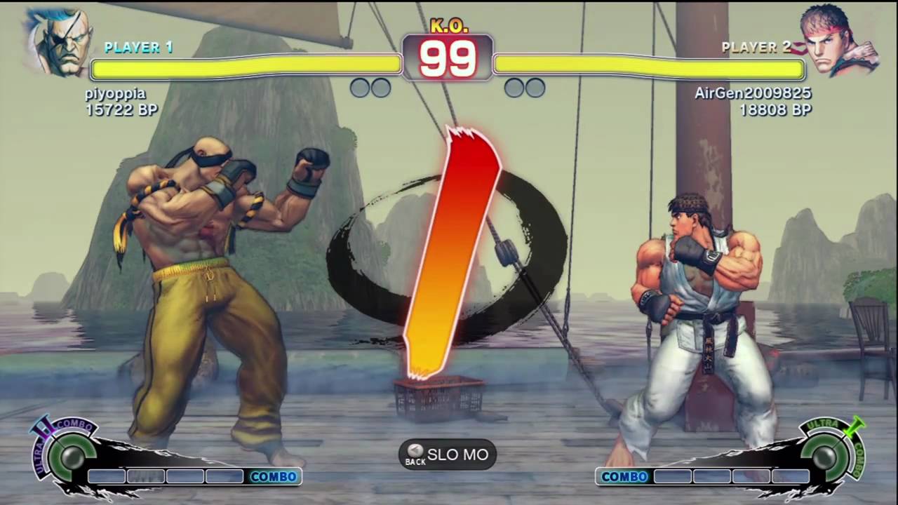 AFG [Sagat] vs Air [Ryu] SSF4 Japanese Online Ranked Matches - TRUE-HD