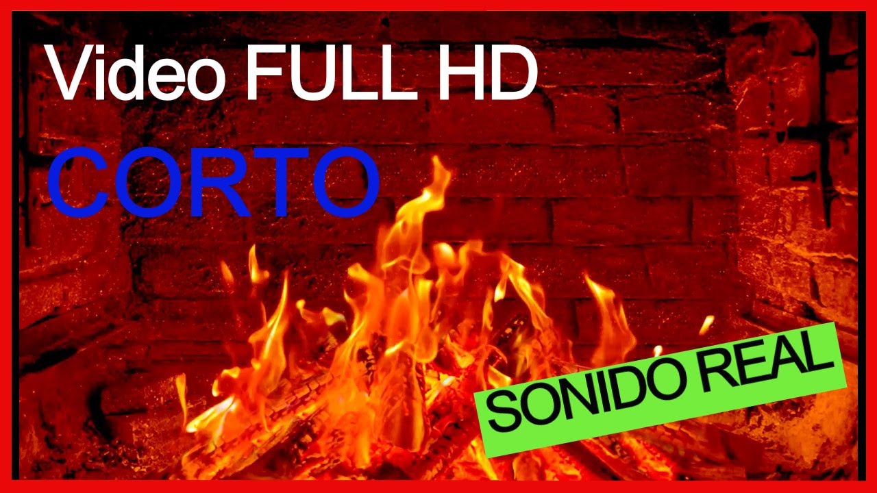 Sonido de FUEGO de Chimenea ardiendo para TV 4K corto 🔥sonido REAL❤️ | FIREPLACE Sound HD 🔥 ❤️