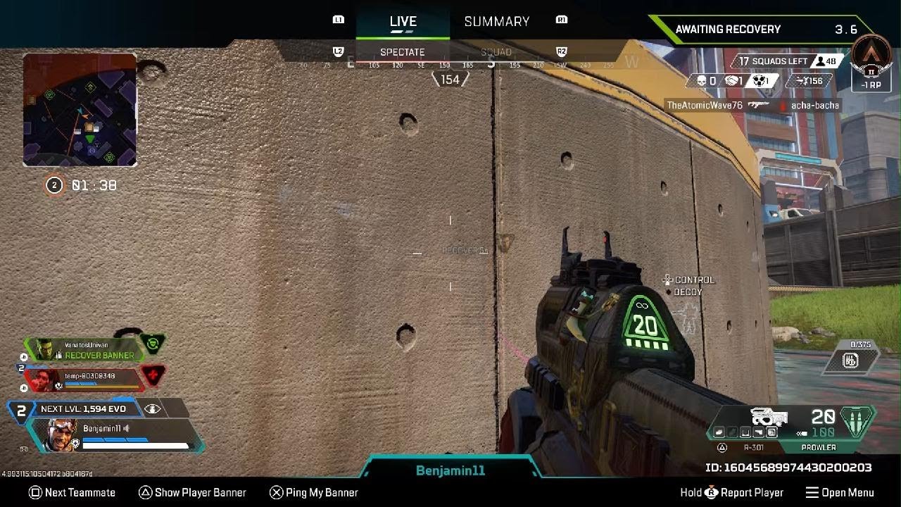 Apex Legends record gameplay footage war fight