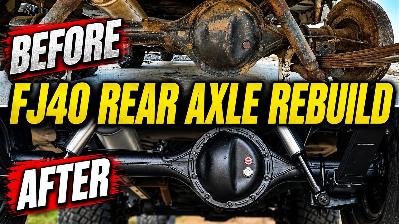 FJ40 Rear Wheel Bearing DIY! Plus Rear Axle Rebuild!! | #Tiger40 Project Part 9