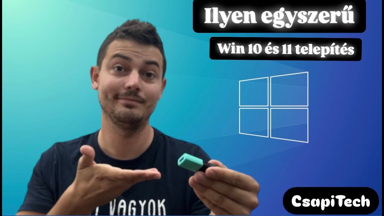 Windows 10/11 telepítése EGYSZERŰEN Internet nélkül! +BIOS Lépésről lépésre! #csapitech #windows