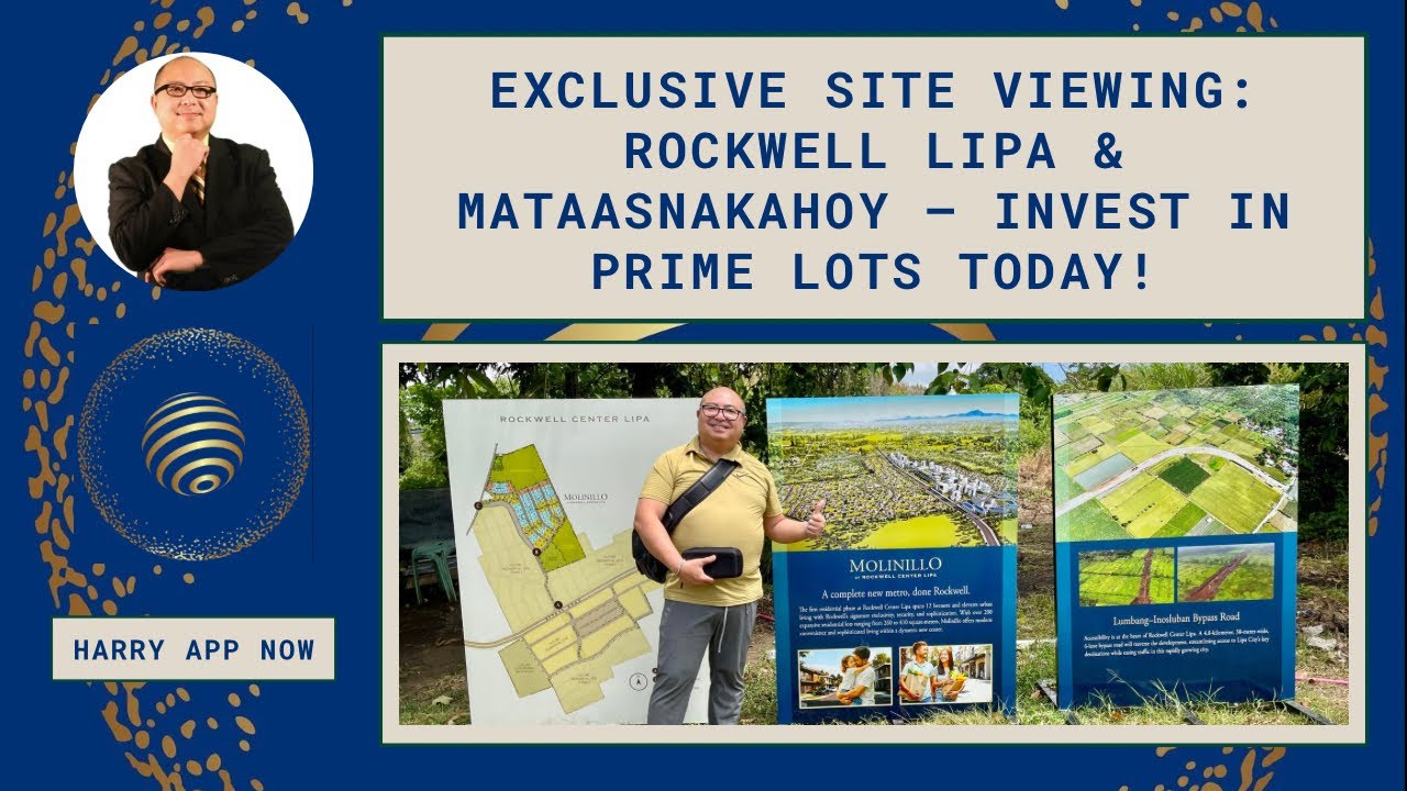 Эксклюзивный просмотр участка: Rockwell Lipa & Mataasnakahoy — инвестируйте в первоклассные участ...
