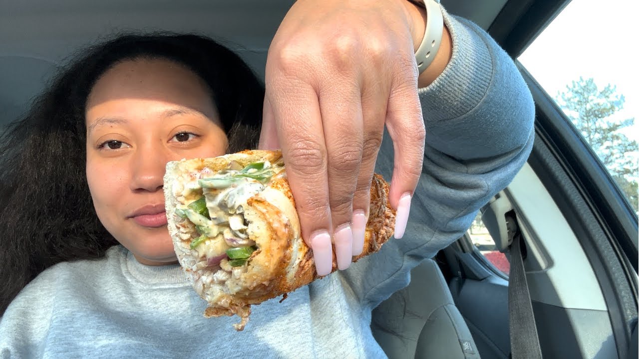 SPICY NACHO CHICKEN SUB | SUBWAY MUKBANG