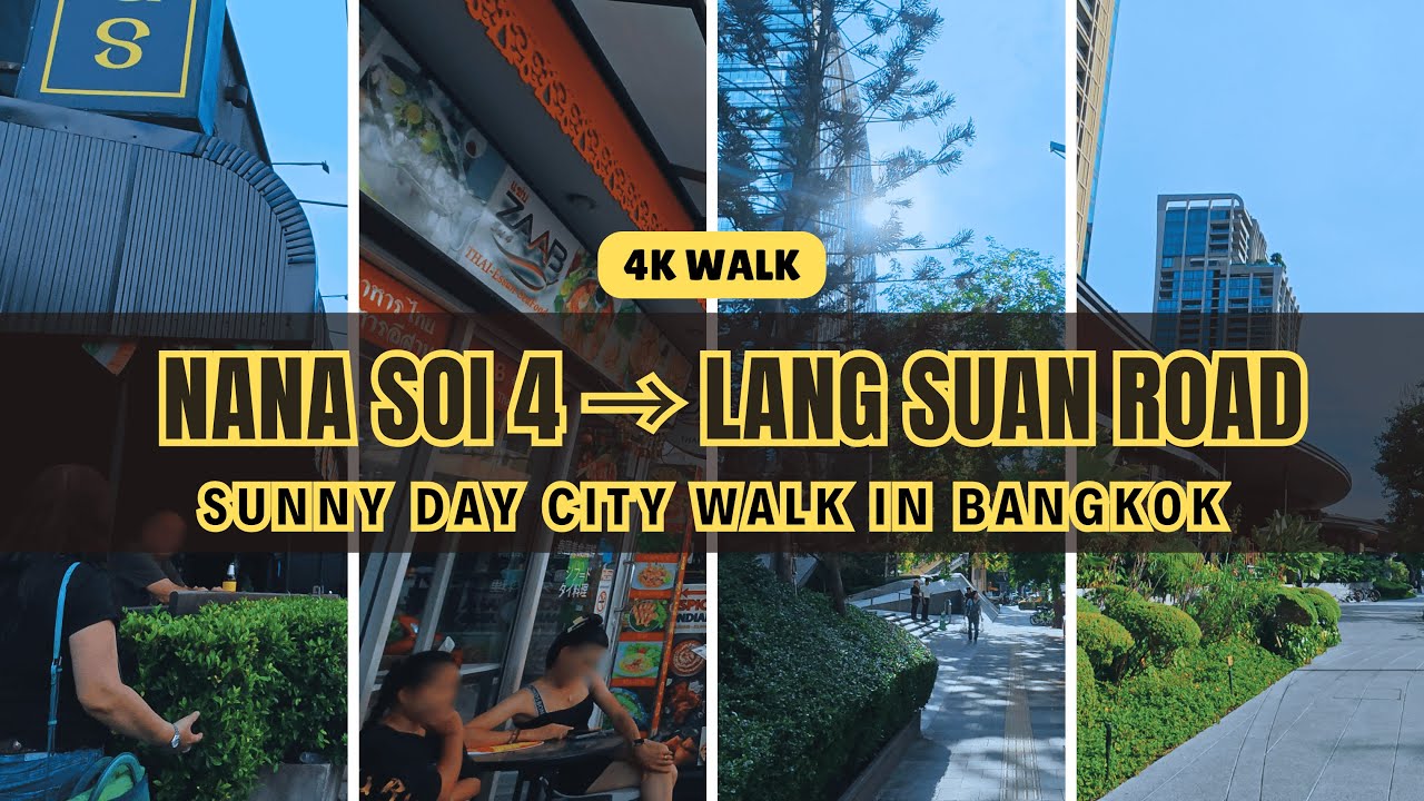 🇹🇭 Walking From Nana’s Street Bars to Langsuan Luxury [4K]