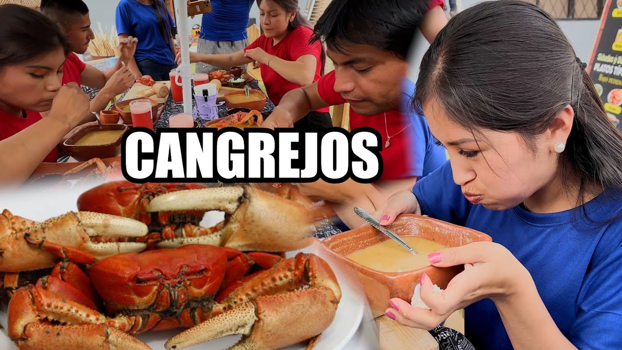 Cual equipo come los cangrejos más rápido , el perdedor pagara una penitencia - CANGREJOS YOUTUBE