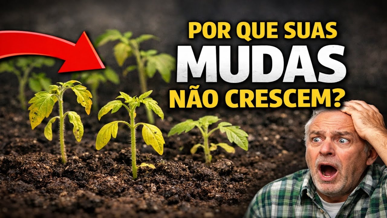 AS SUAS MUDAS NÃO CRESCEM? 7 RAZÕES SECRETAS QUE NINGUÉM LHE VAI REVELAR!