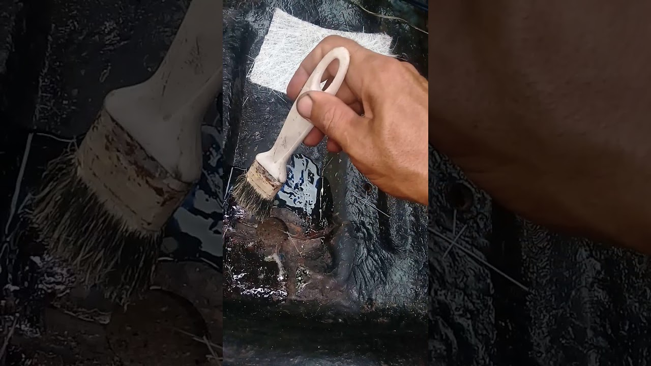 Fazendo assoalho de carro com fibra de vidro