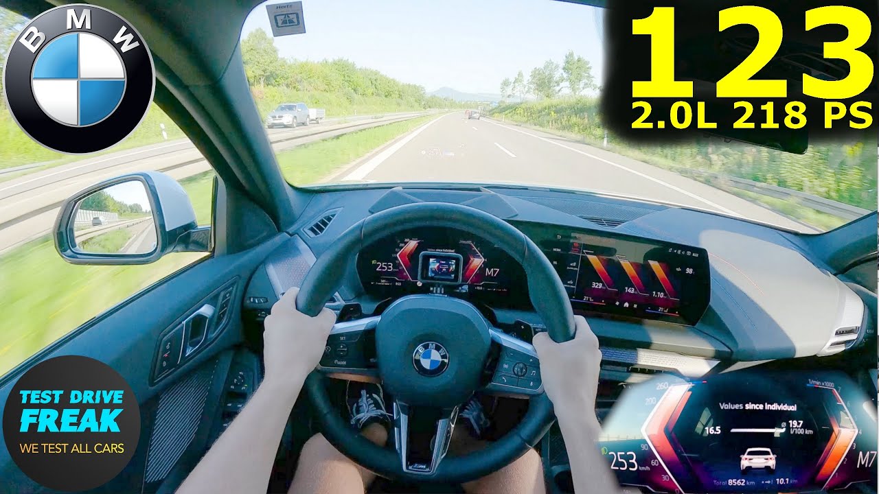2025 BMW 123 F70 M Sport Package (218 PS) TOPSPEED POV 🚀 Fuel Consumption | Autobahn No Speed Limit