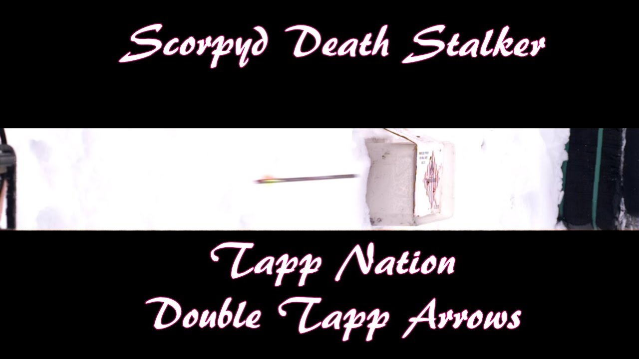 Scorpyd DS Crossbow Test #5 Slo Mo High Speed Video Double Tapp Arrows
