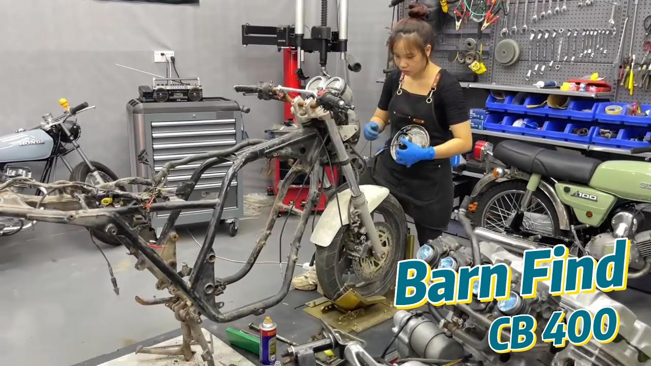 Barn Find Honda CB400 Rescue Time Lapse! P5