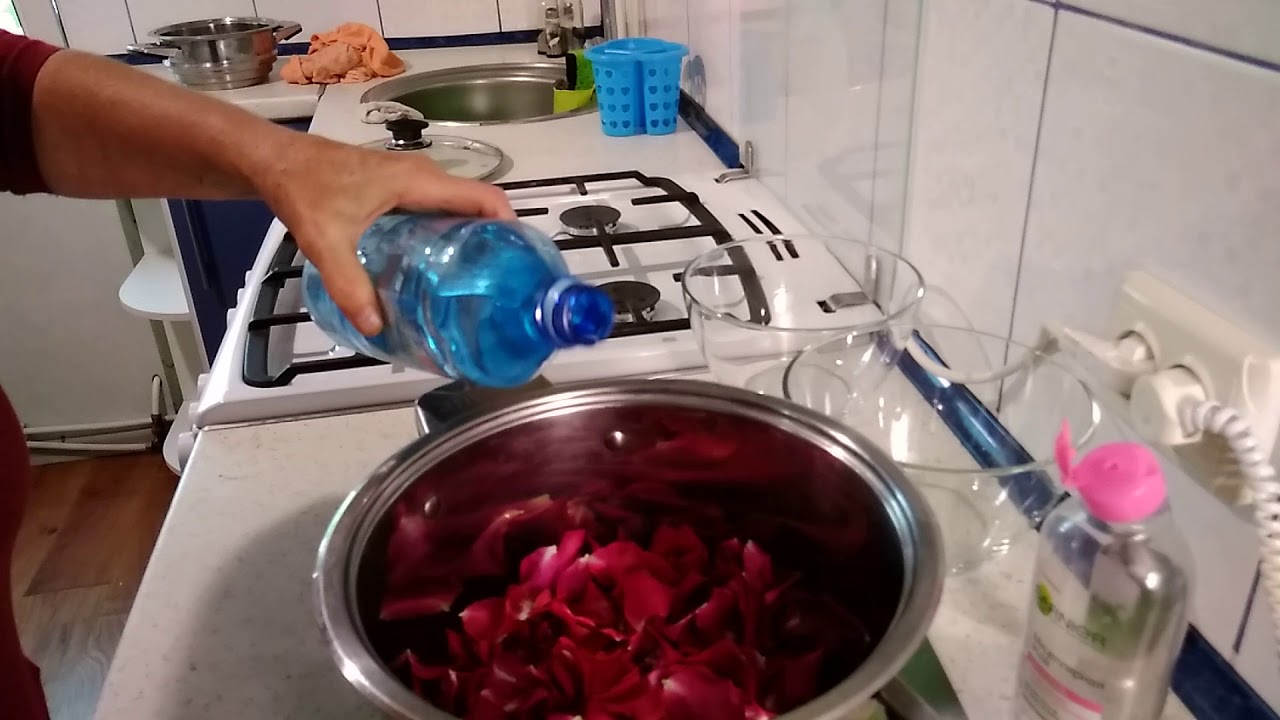 Гидролат с лепестков роз в домашних условиях,для лица и тела!!!