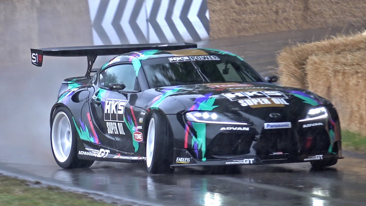 2JZ Toyota GR Supra HKS (700HP) 3.0L Straight-Six Turbocharged - INSANE DRIFTS!