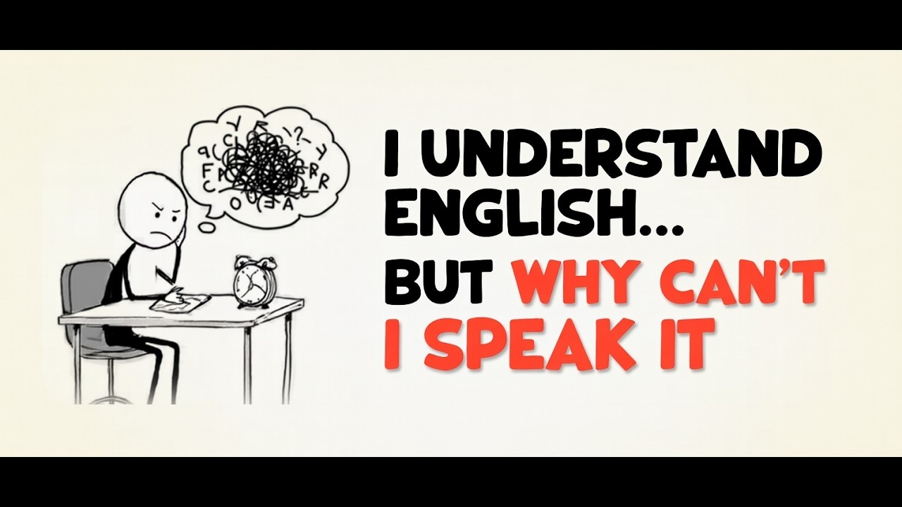 I understand English… but why can’t I speak it| learn english | english conversations