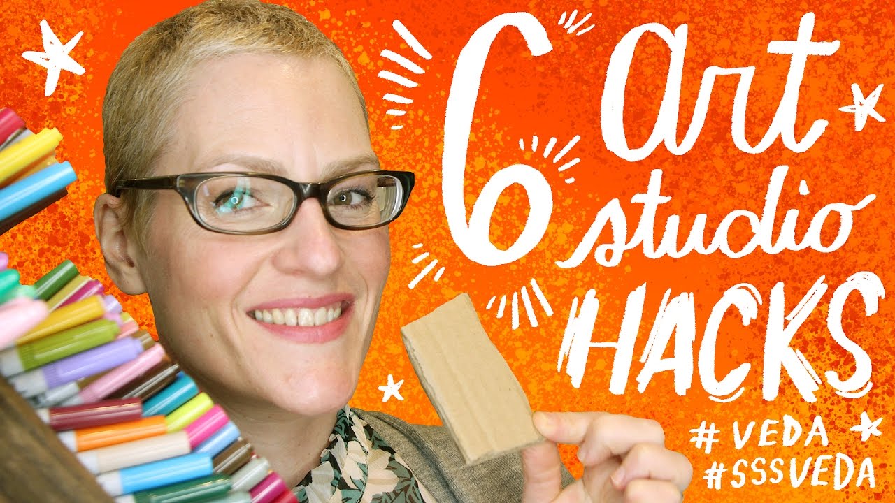 Art Studio Hacks - Art Studio Tour - Workspace Tour - Kathy Weller Art - Studio Set Up
