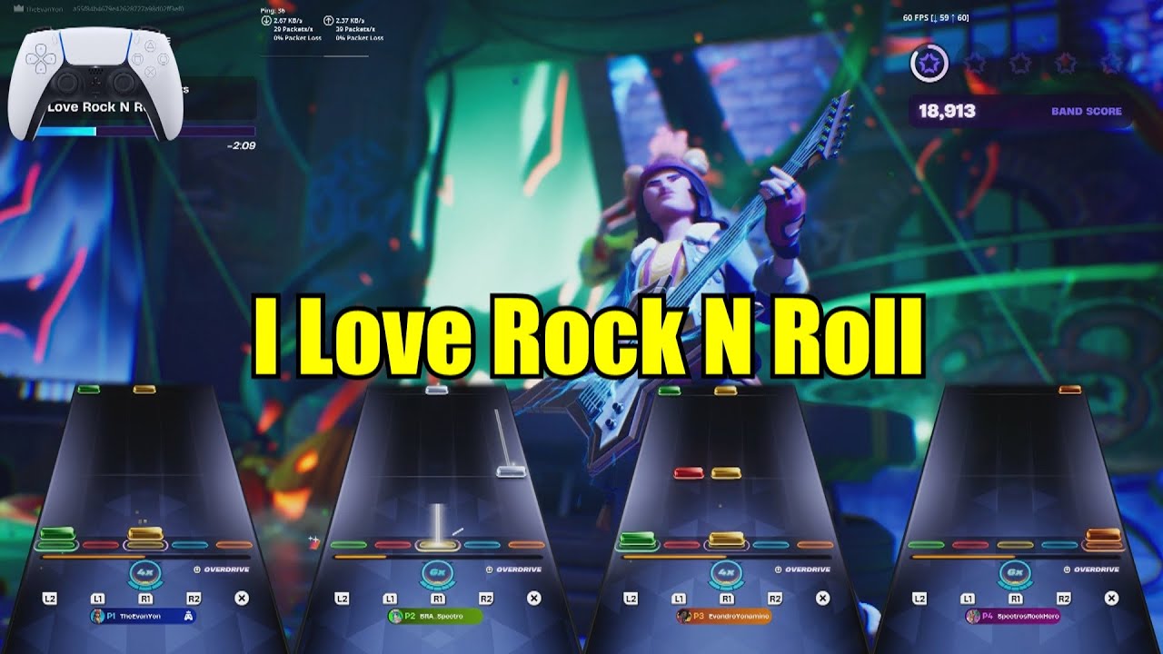 I Love Rock N Roll by Joan Jett & the Blackhearts - Fortnite Festival Expert Full Band (Controller)