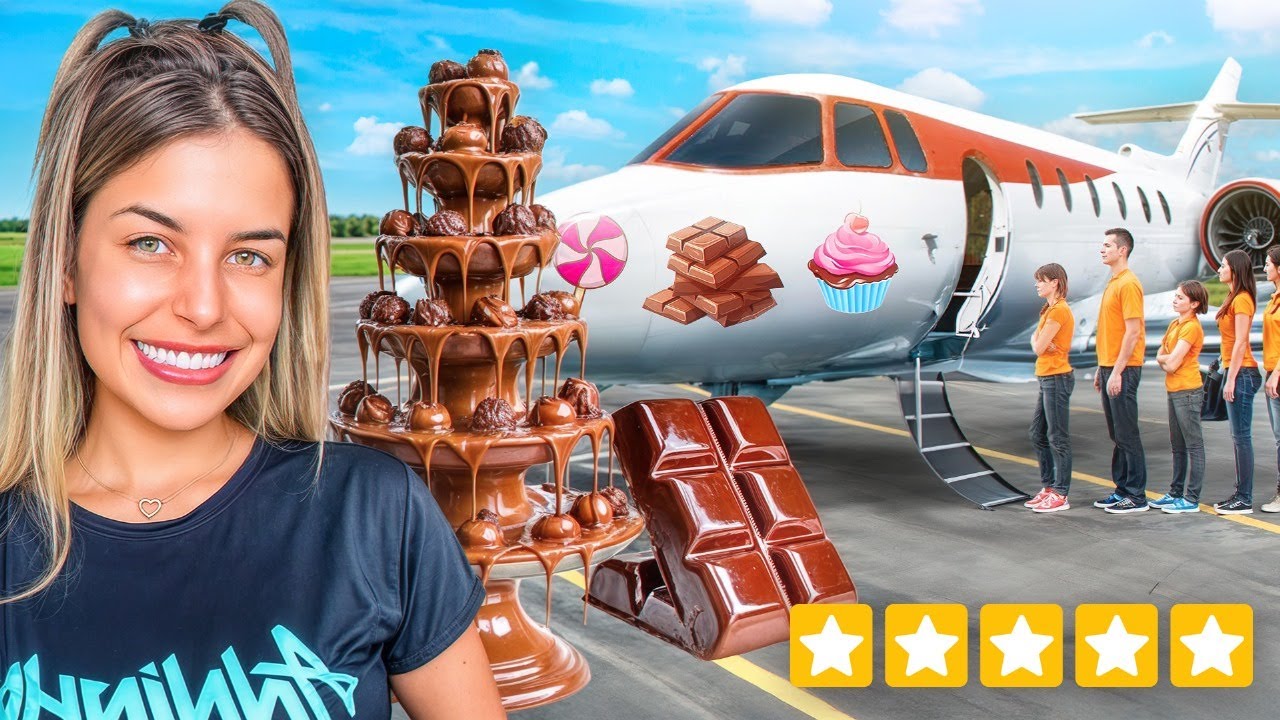 TRANSFORMEI O MEU AVIÃO EM UMA LOJA DE DOCES !!!