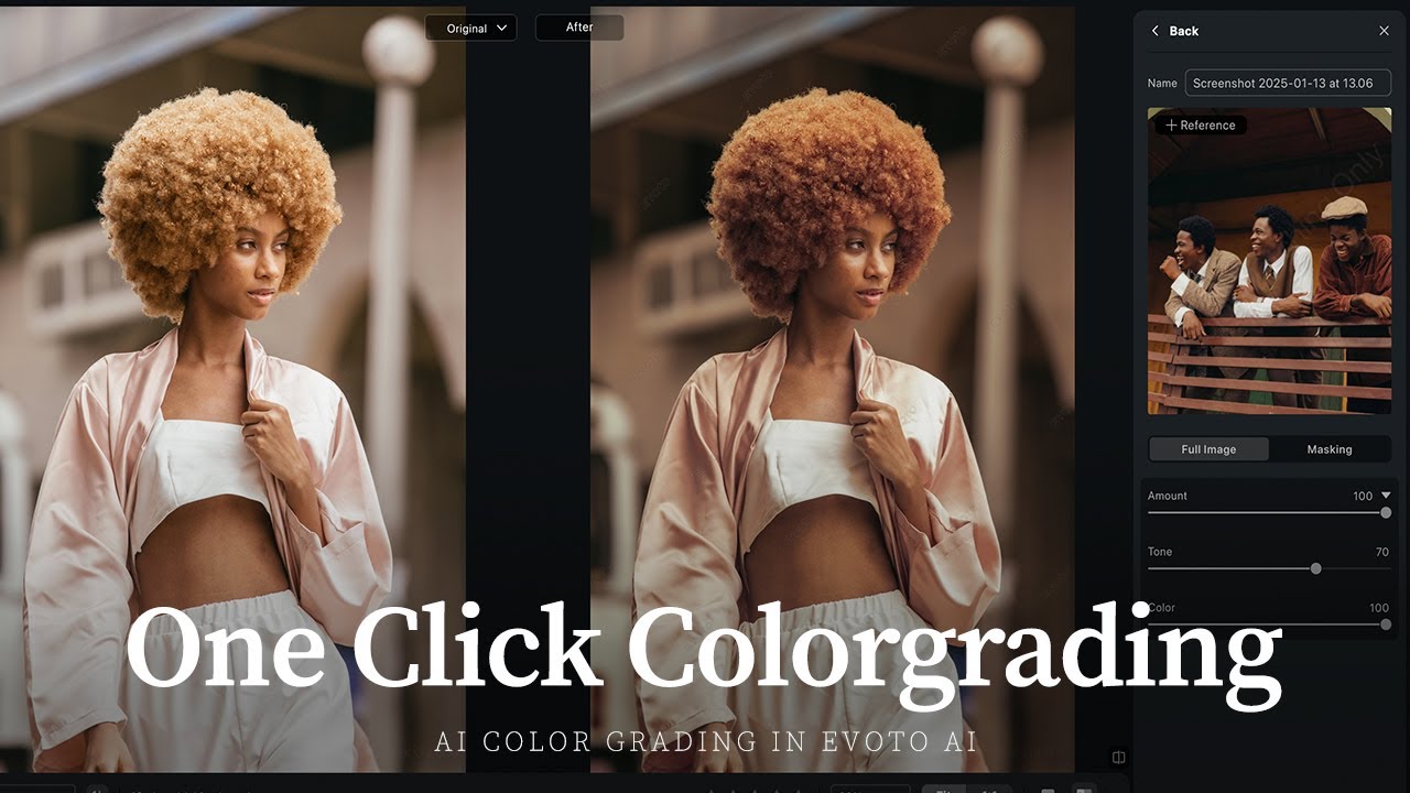 COLORGRADE MADE EASY WITH ONE CLICK IN EVOTO AI