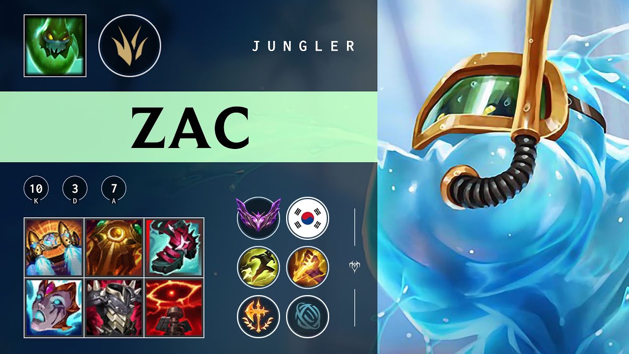Zac Jungle kontra Aatrox - KR Master Patch 25.24