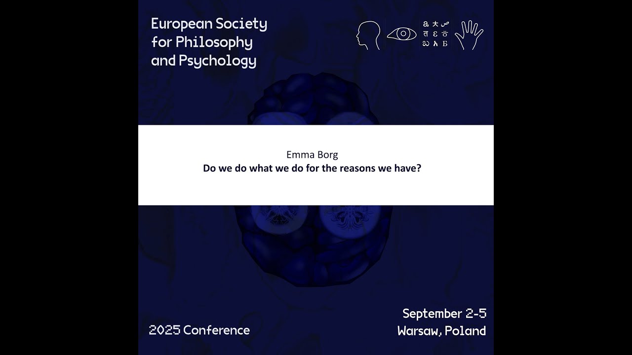 Emma Borg - Do we do what we do for the reasons we have? | ESPP 2025 Keynote