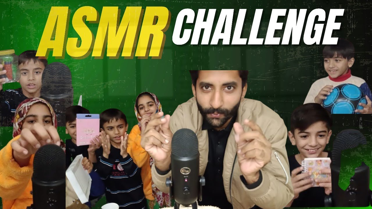 ASMR Challenge with Kids | Relaxing Whispers😌😴